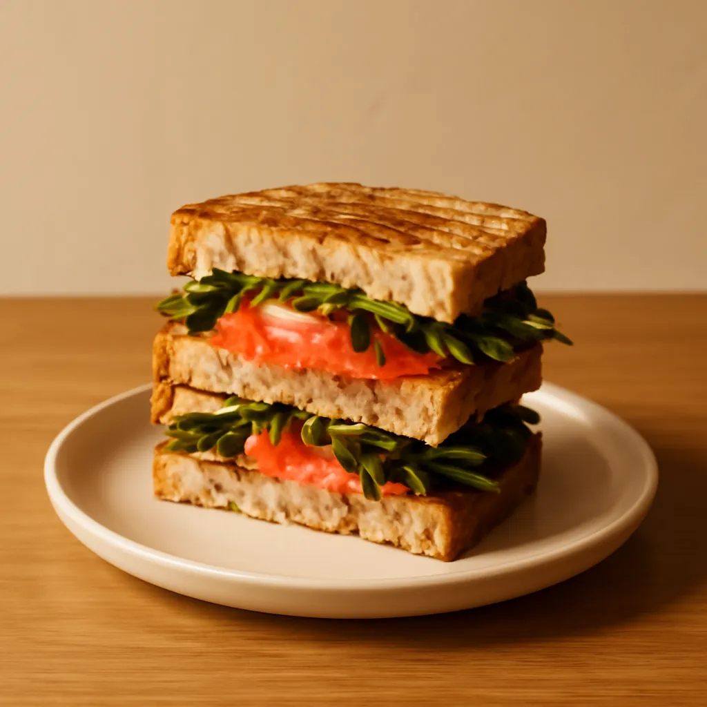 A freshly made bakery sandwich